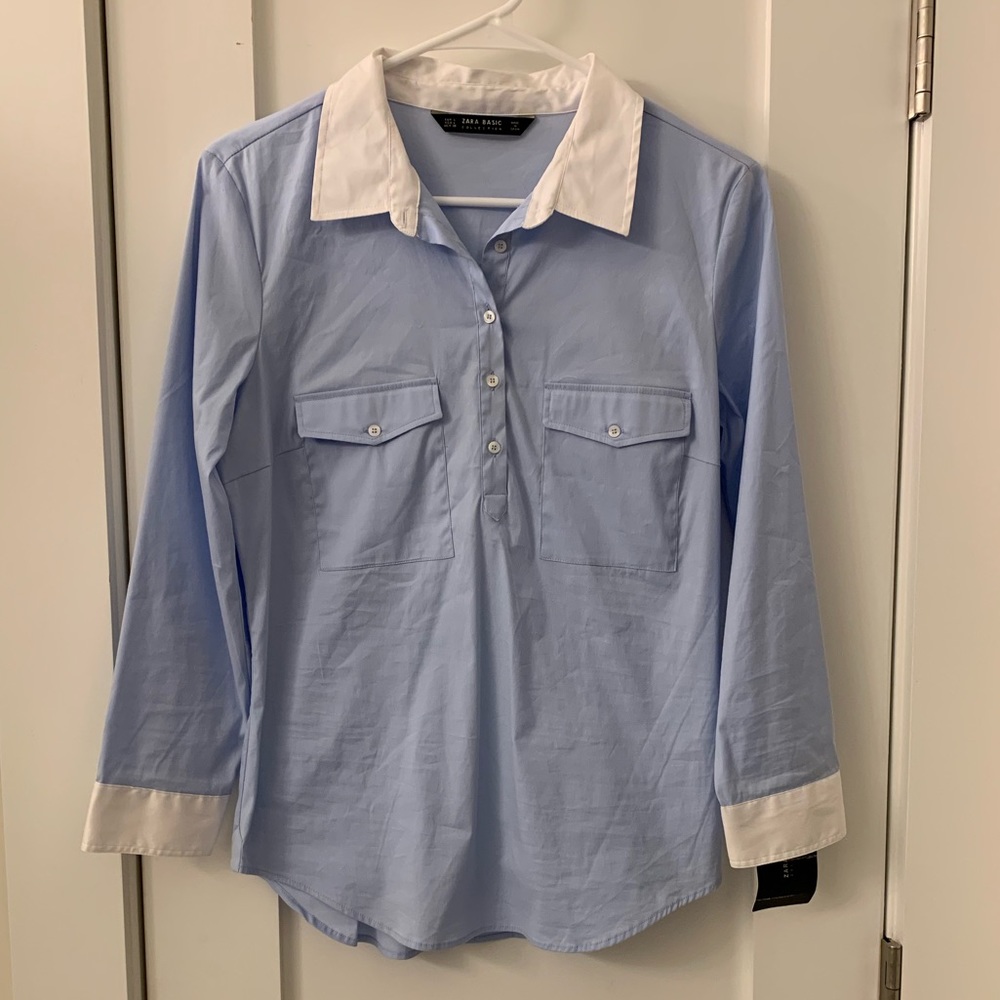 Zara basic collection dress shirt size large